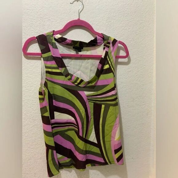 Theory Tops - Theory Silk Blend  Sleeveless Blouse